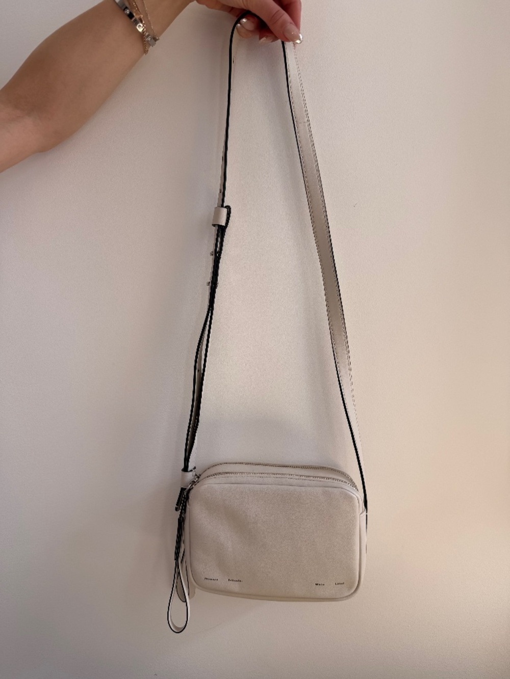 Minimal White Crossbody Bag